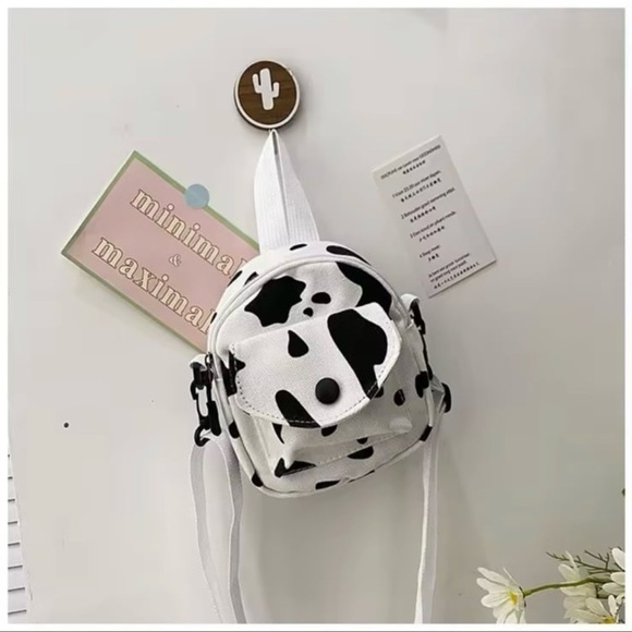 None Handbags - COW Canvas Handbag Women's Retro Cow Satchel - Crossbody Mobile Phone Ba…